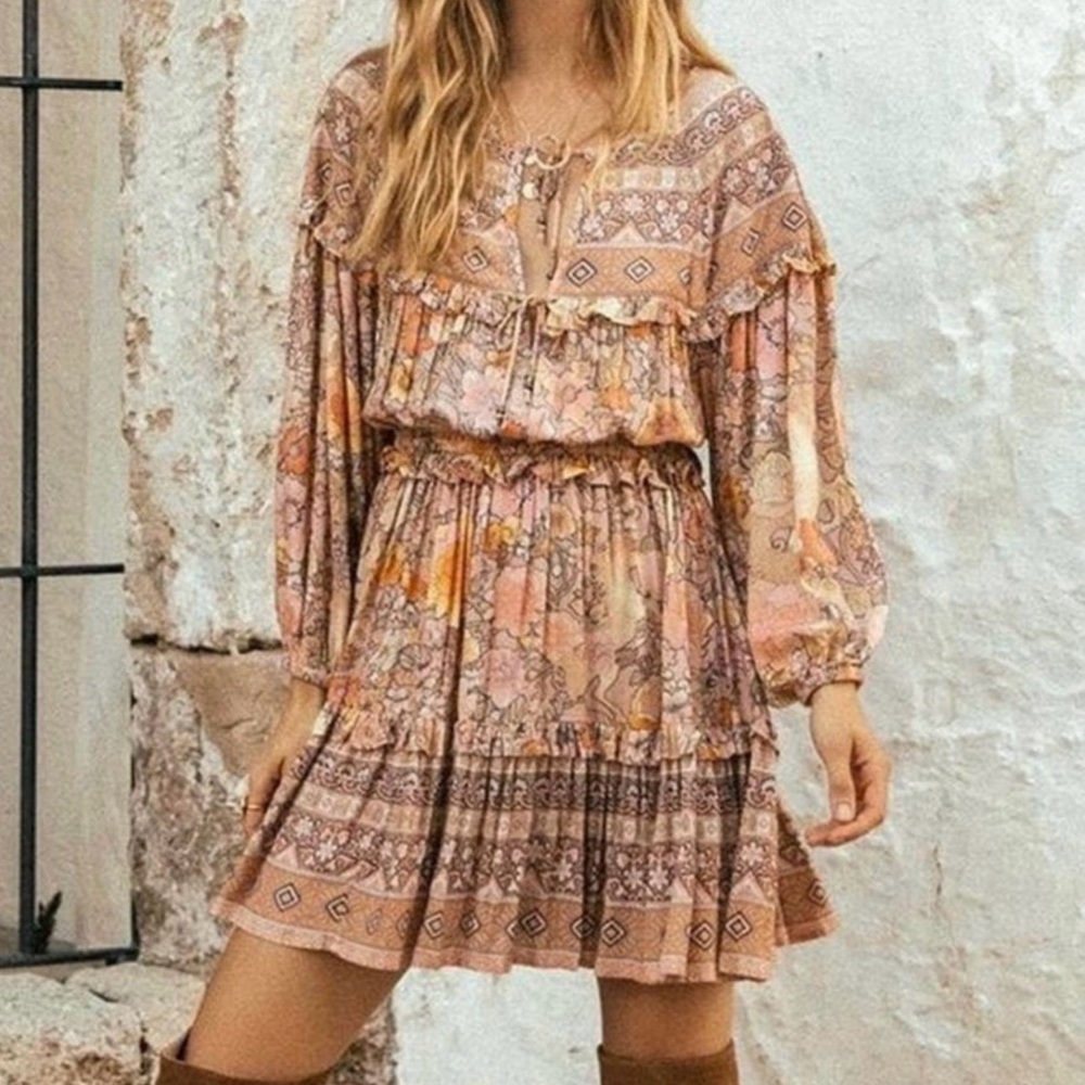 EUC Spell Amethyst Dolman Sleeve Mini Dress
